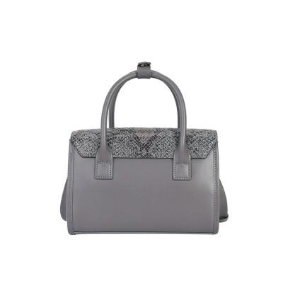 Bucket bag, chain, diamond grid bag, leather one shoulder crossbody bag