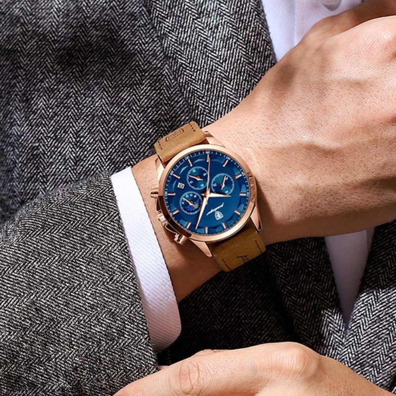 New waterproof men's watch, fashionable, casual, trendy and with a luminous function. It's a men's wristwatch